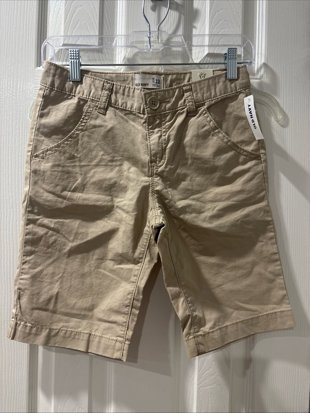 NWT Old Navy girls Beige/Tan Stretch Casual Shorts size 12